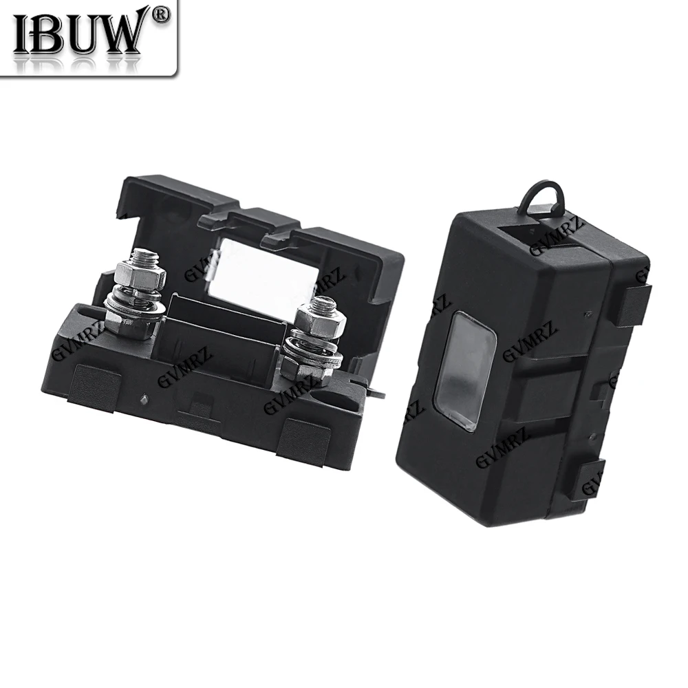1PCS ANS-8 52x27.5mm Trumpet Fork Plug Type The Fuse Holder Safety Plate Base Car Carrier Fuse Box Bolt Type 52x27.5mm