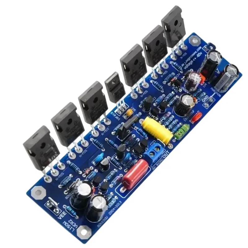QWE-L150W Amplifier, 6 Pieces 200W MOSFET Per Channel Field-Effect Transistor Finished Board For DIY Speaker No Radiator