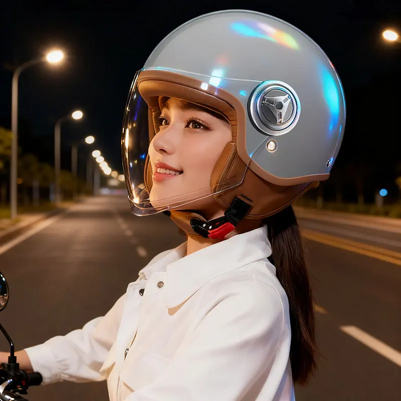 

3/4 полумотоциклетный шлем с открытым лицом, легкий шлем для взрослых, одобренный DOT capacetes para moto