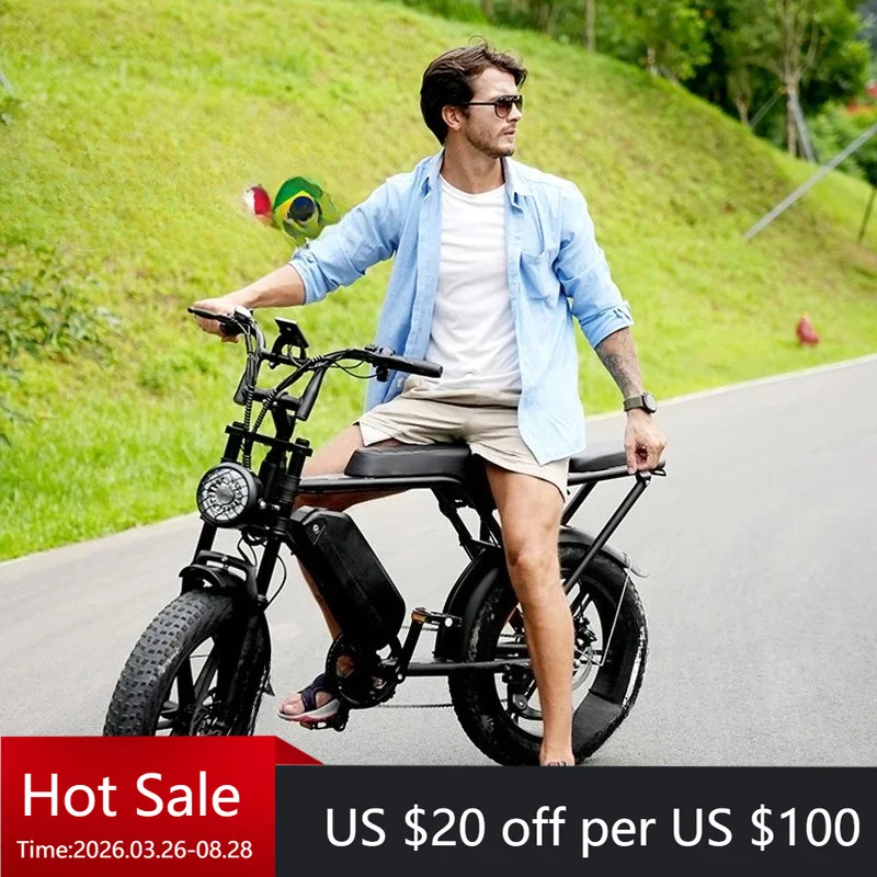 

Tc Occidental V8 2.0 Oil Brake Electric Bike European Union Warehouse Occidental V8 Fat Bike Electric Fat Tire Bike 20 Inch Hybr