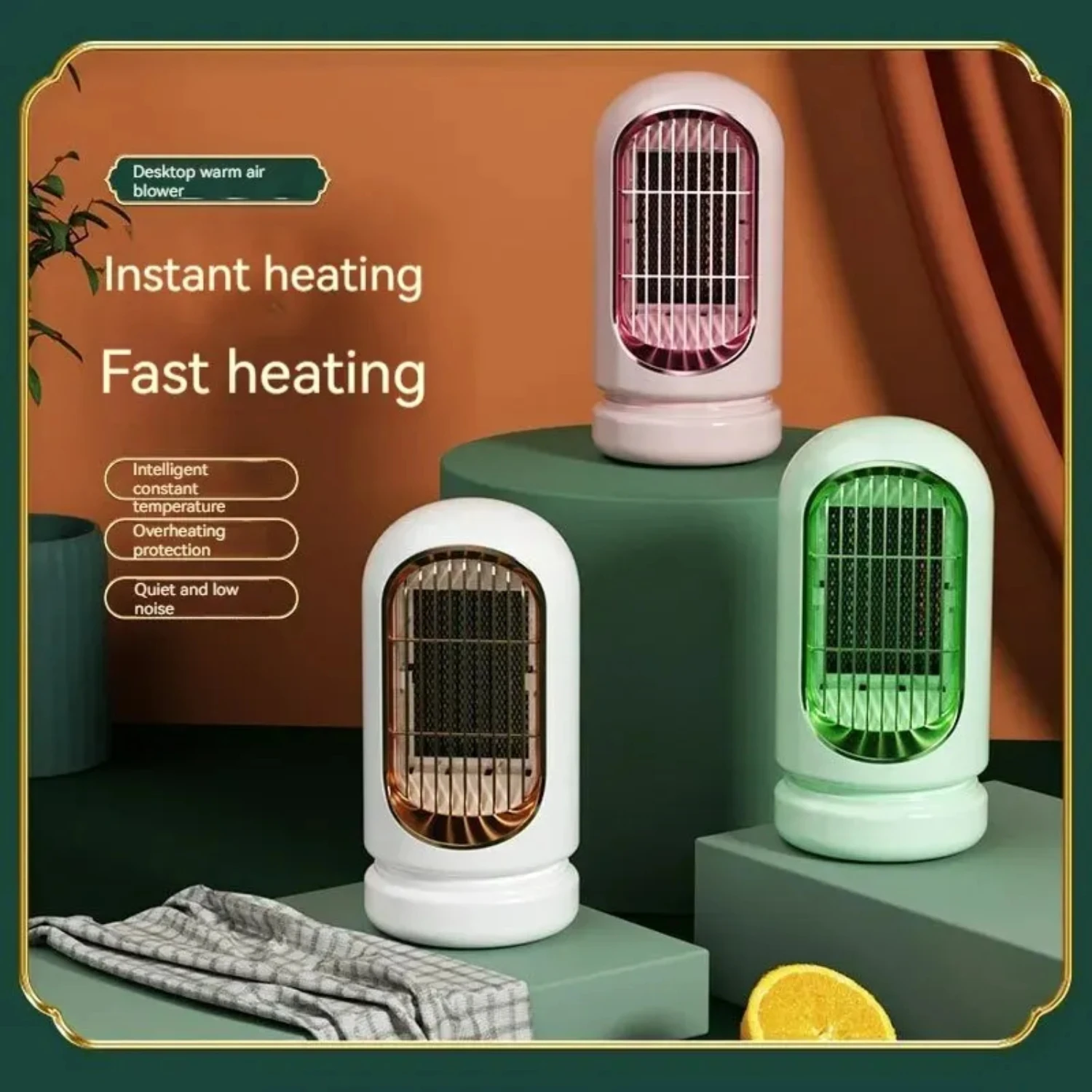 Efficient and Compact Portable Mini Desktop Instant Heater: Ideal for Dormitory Use