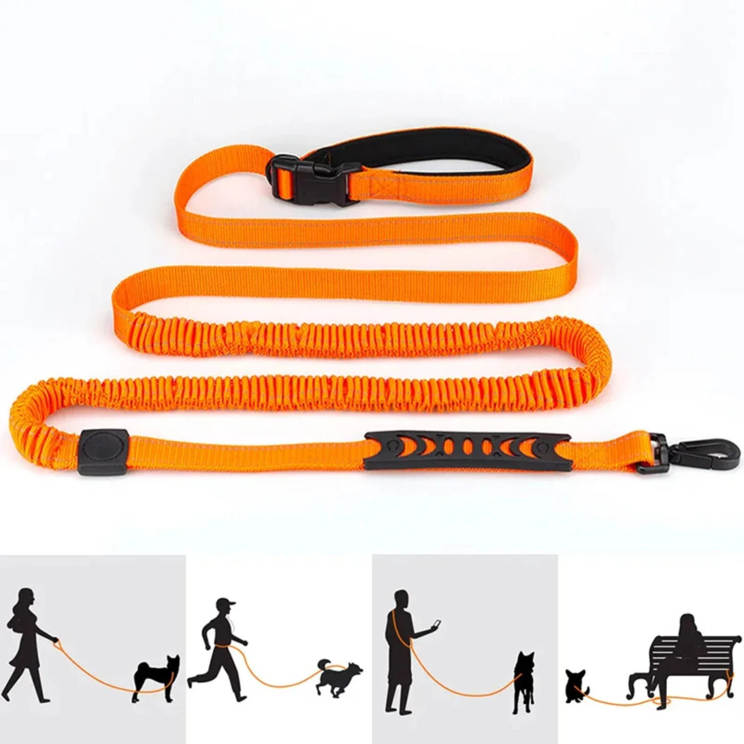 

Enhanced Ultimate Large Premium Reflective Hands-Free Dog Leash for Maximum Control, Safety, and Comfort - Perfect for Active Do