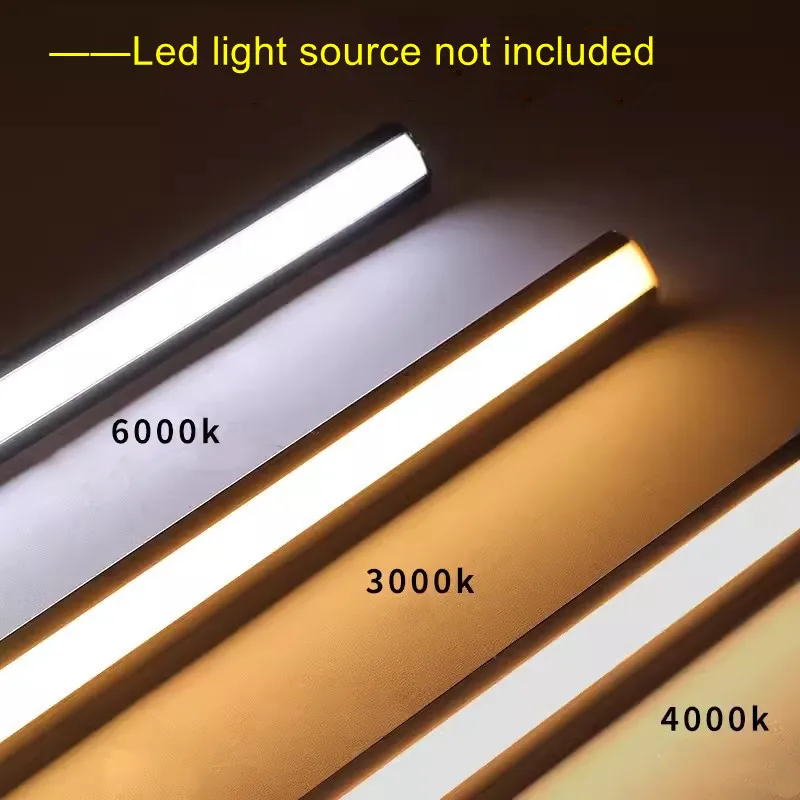 Aluminum Led Profile Linear Light Hard Bar Light Embedded for Home Room Wall Floor Engineering Decor Surface-Mounted Led Lamp