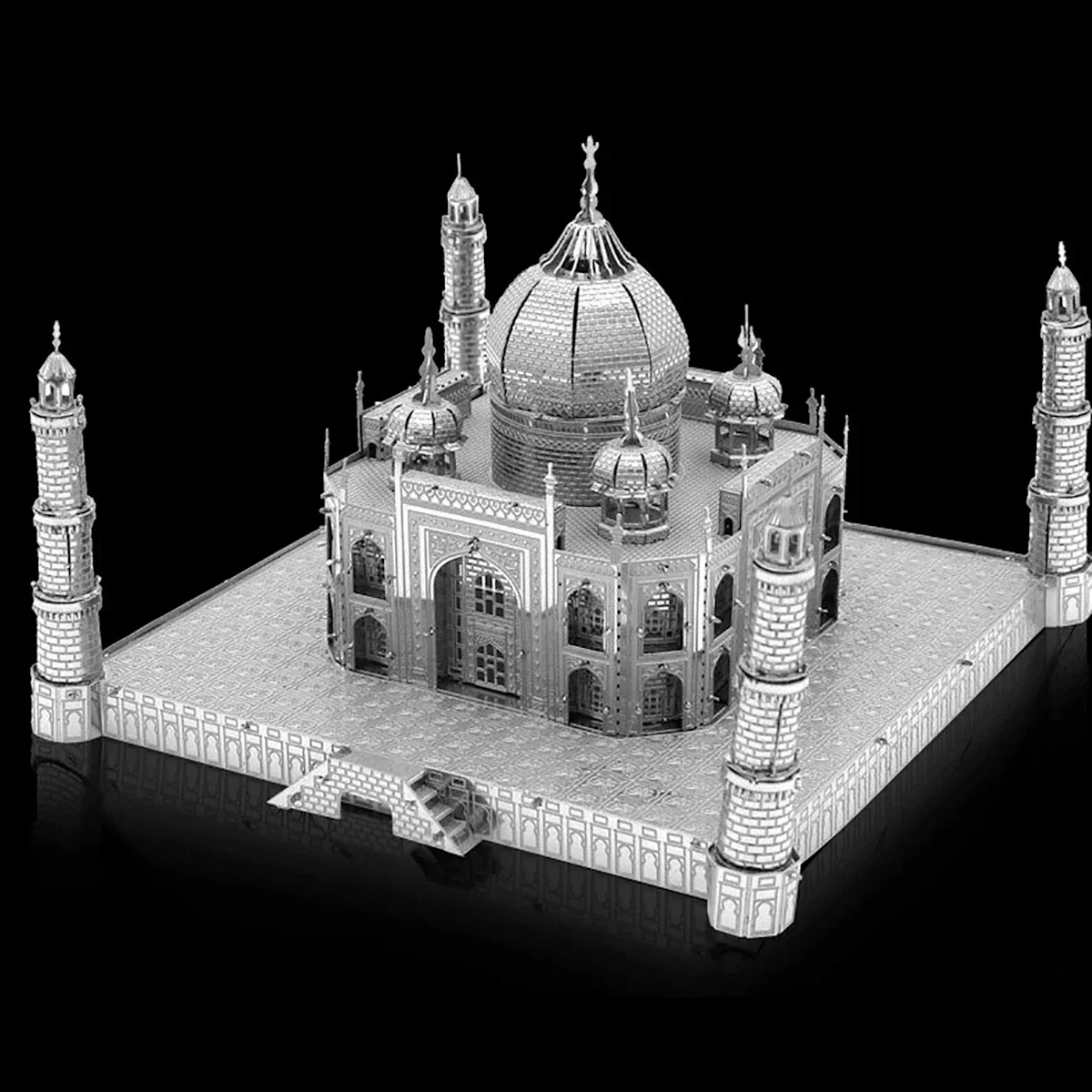 Taj Mahal zestawy modeli 3D Puzzle metalowe DIY wycinane laserowo Puzzle wyrzynarka zabawkowa dla dzieci