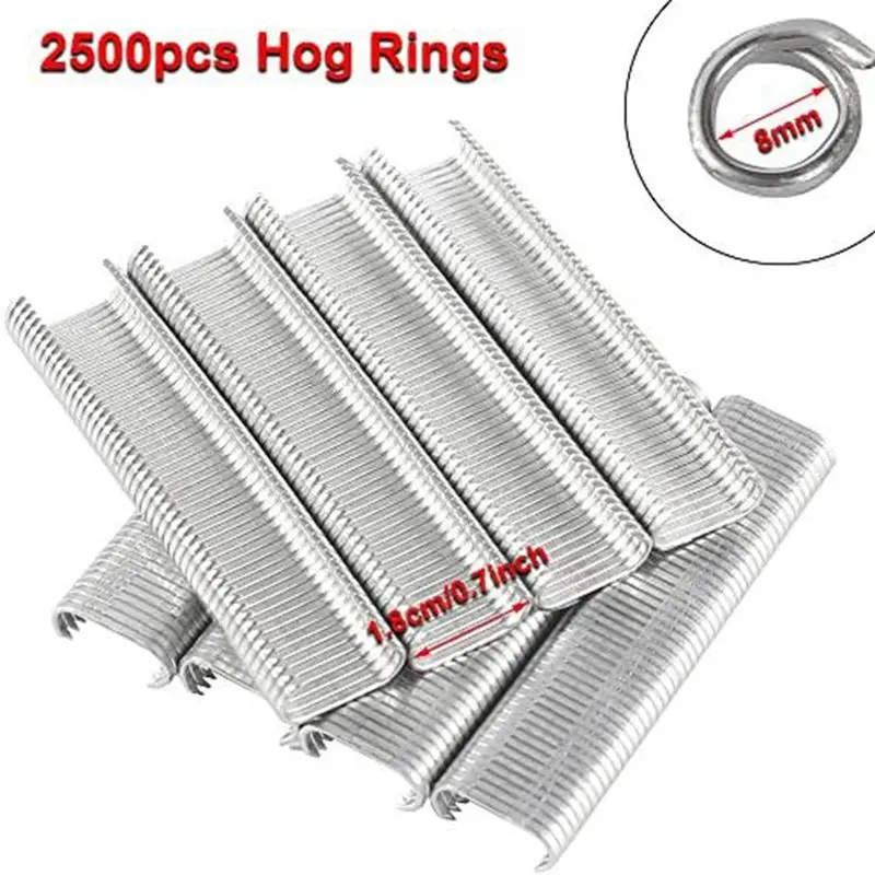 AF90-خنزير القلم المشبك عدة المبارزة دليل المشبك بائع المسامير مع 2500 قطع C7 خنزير القلم C المشبك للحيوان سلك سياج قفص الطيور دائم #5