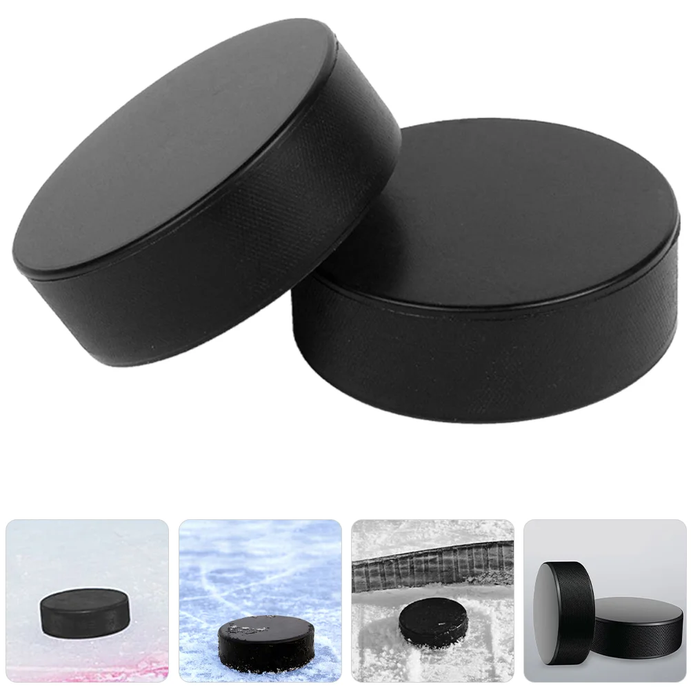 

2 Pcs Hockey Training Supplies Ice Puck Practical Ball Game Balls Practicing Solid Multi-function for