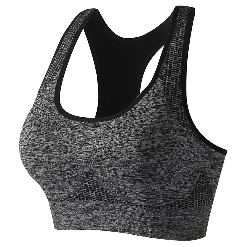 Vrouwen sportbeha top push-up fitness yoga beha ondergoed sport tops voor vrouwen ademend hardloopvest gymkleding geen beugelbeha