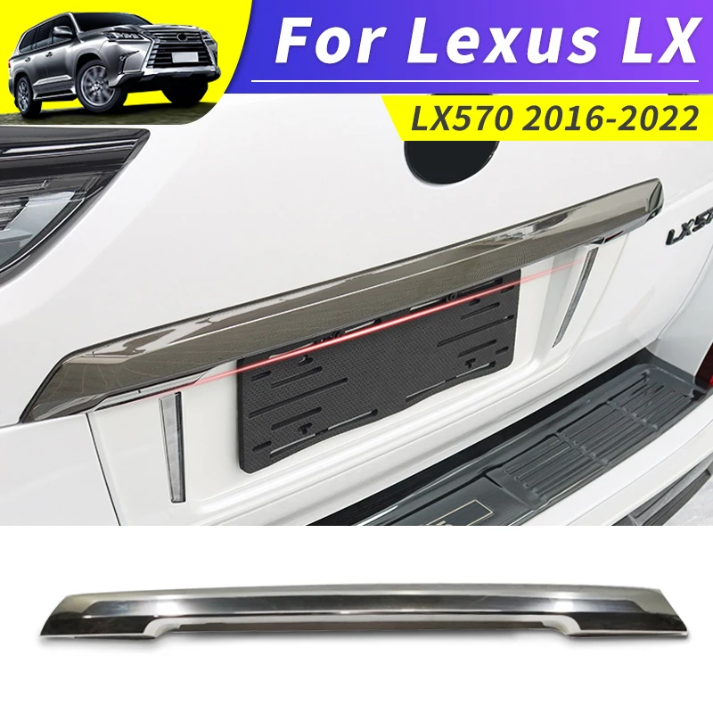 

For 2016-2022 car body kit for Lexus LX 570 LX570 External upgraded tailgate chrome decoration accessories 2021 2020 2019 2018