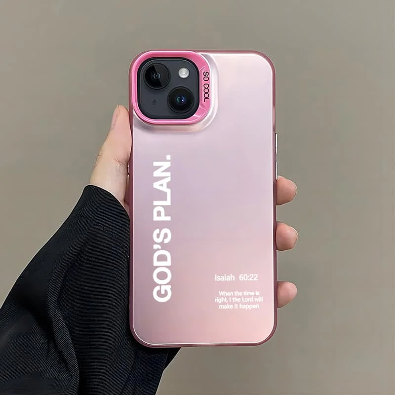 Funda de teléfono Creative God S Plan para iPhone 17 Air X XR XSMax Mini 7 8 Plus 16 15 14 13 12 11 Pro Max tendencia mate cubierta trasera dura