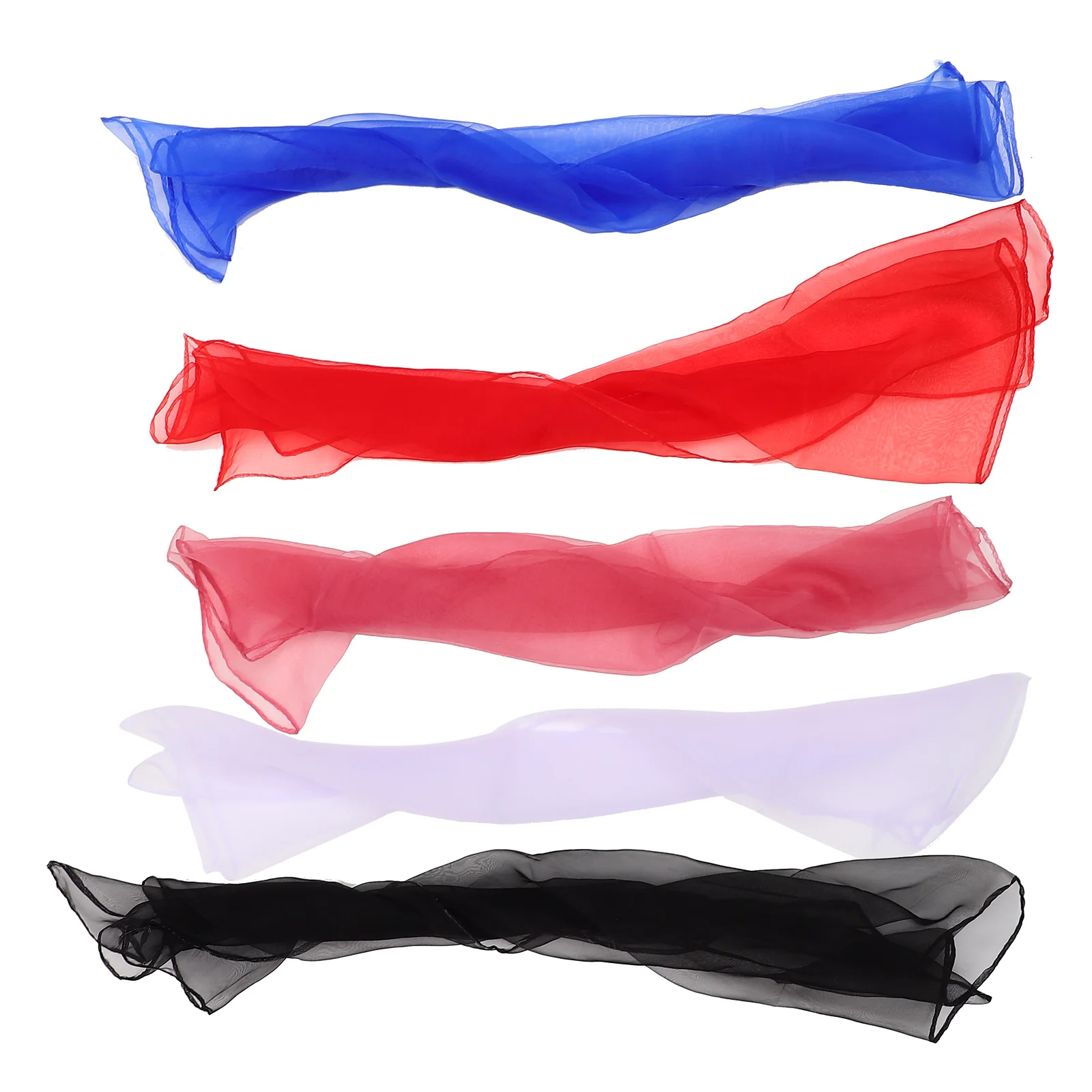 

5Pcs Dance Juggling Scarves Square Performance Props Small Scarves Stage Performance Props