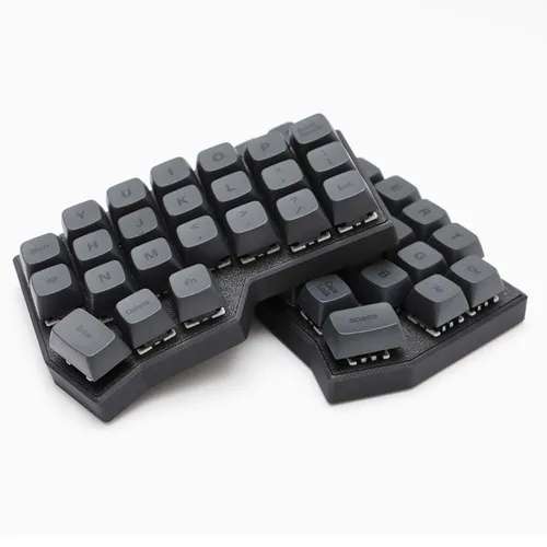 Imagen 2 del producto CORNE V4 2,4G teclado mecánico MX inalámbrico intercambiable en caliente dividido ergonómico diseño de 46 teclas compatible con software VIAL mapeo de teclas