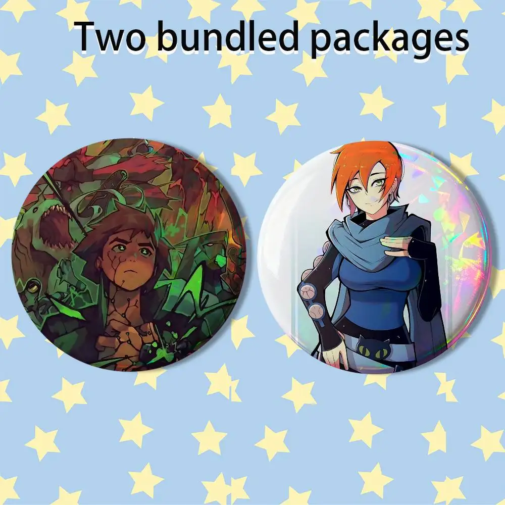 Gwen Tennyson Ben 10 Tennyson 2 piece set Pins Creativity Printed Pictures Text Metal Lapel Badges Brooches Jewelry Gift
