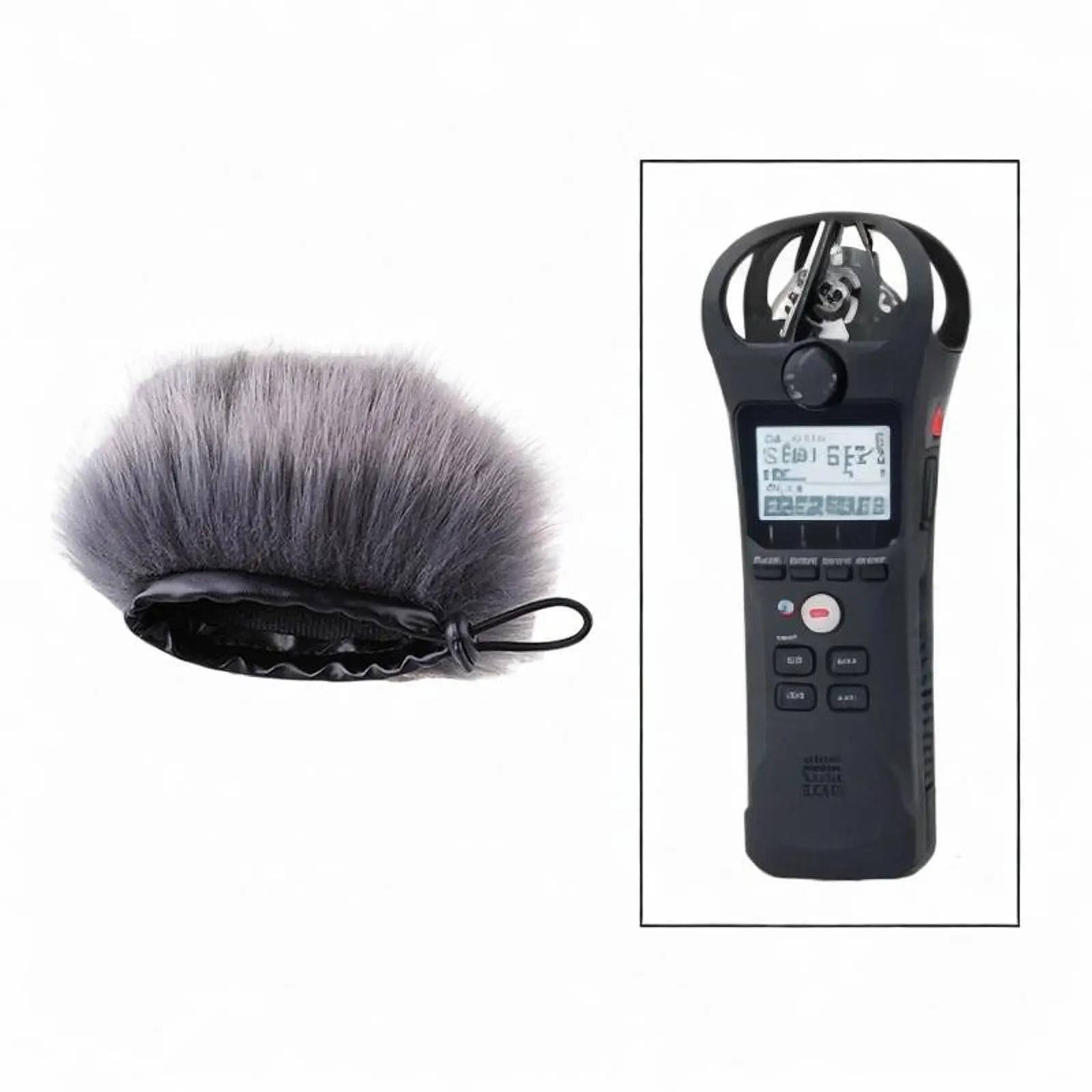 Parabrezza per microfono Parabrezza peloso portatile antirumore per Zoom H1N