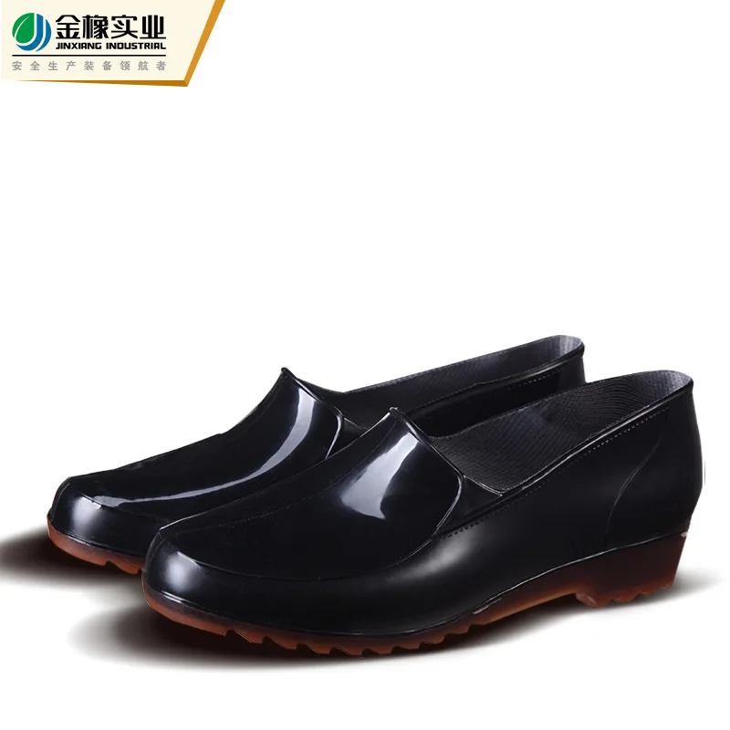 بولي كلوريد الفينيل احذية المطر النسائية لا زلة المنخفضة أعلى أحذية نسائية المطبخ المرأة احذية المطر حماية العمل احذية المطر المياه للنساء #2