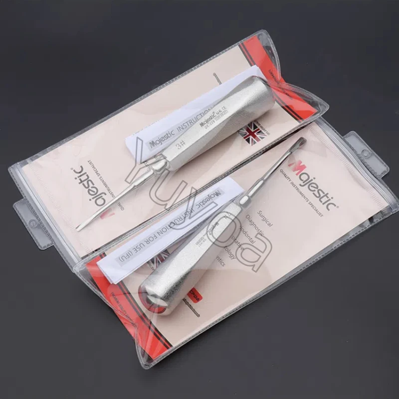 1Pc 24styles Winda dentystyczna Narzędzia do wyciągania zębów ze stali nierdzewnej Instrument chirurgiczny dentystyczny Prosta zakrzywiona winda spiralna — zdjęcie 6