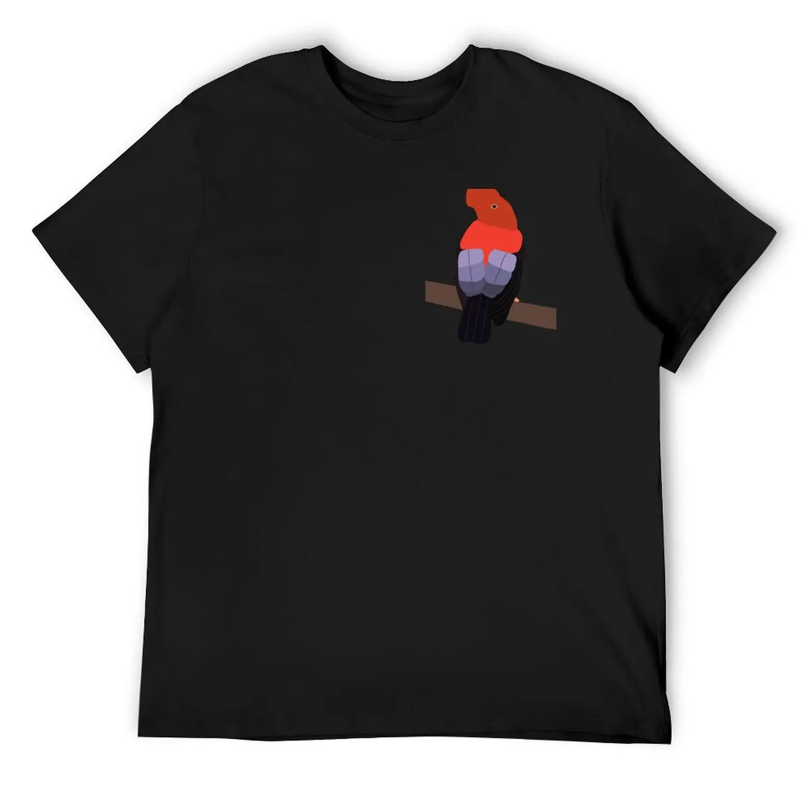 Andean cock of the rock T-Shirt oversizeds street wear aesthetic clothes plain black t shirts men