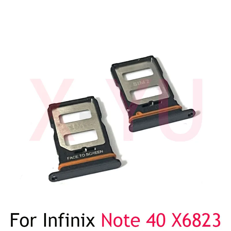 

10PCS For Infinix Note 40 Pro 4G 5G X6823 X6850 X6851 Sim Card Slot Tray Holder Sim Card Reader Socket Replacement Part