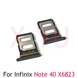 For Infinix Note 40 Pro 4G 5G X6823 X6850 X6851 Sim Card Slot Tray Holder Sim Card Reader Socket Replacement Part