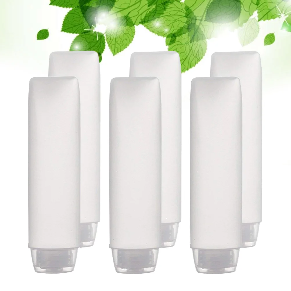 

8pcs Plastic Emulsion Bottles Subpackaging Bottles Lotion Containers Gel Holder 50ml Dispensers