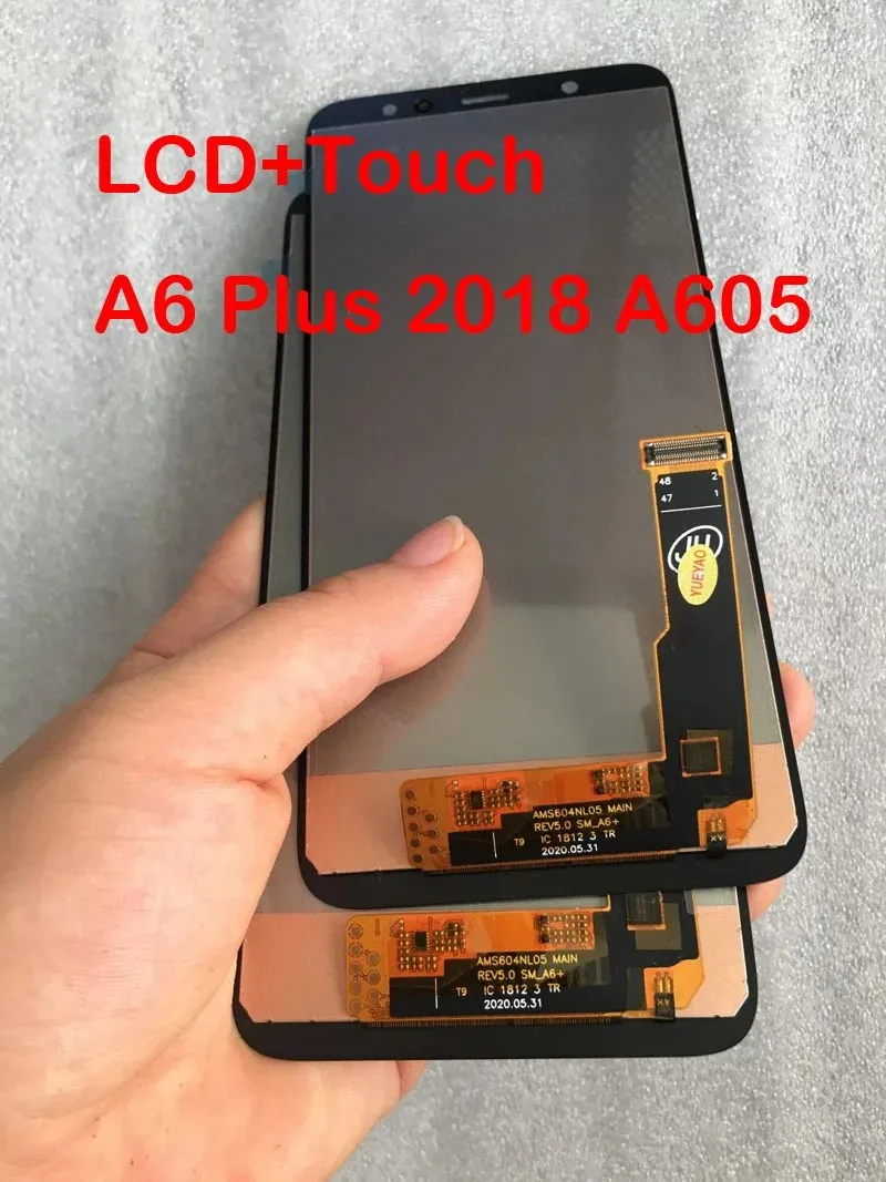 For Samsung Galaxy A6 Plus 2018 A605 LCD Display Touch Screen Digitizer Assembly For Samsung A6 Plus A605 A605F A605FN A605G