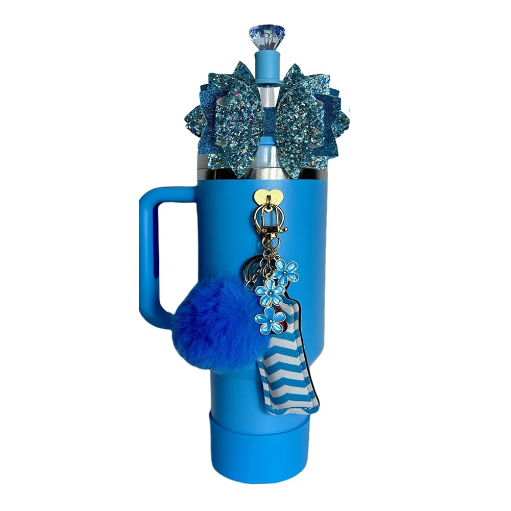 For Water Cups Lipstick Bag Decoration Water Cup Accessories Colorful Key Pendant Decoration Complete Accessory Set