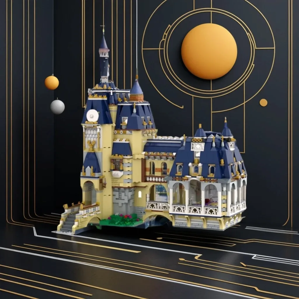 

1398PCS MOC Garden Manor Villa Elegant DIY Model Building Blocks Birthday Toys Gift