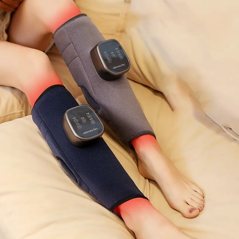 BESTBOMG ワイヤレス空気圧ふくらはぎマッサージャー、温湿布と温湿布付き