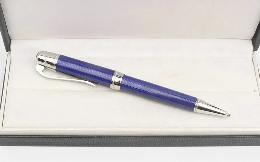 

Высококачественная перьевая ручка Limited Writer Julesver Ocean Blue MB, черная, красная металлическая шариковая ручка для письма, ручки-роллеры 14873/18500