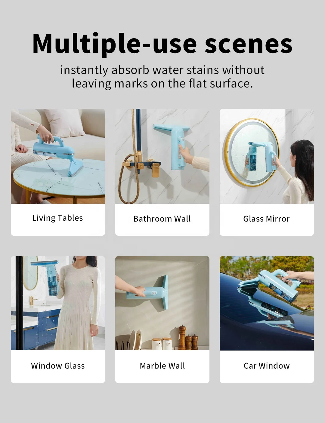 2023 New Create External Rechargeable Cordless Automatic Smart Electric Best Window Cleaner