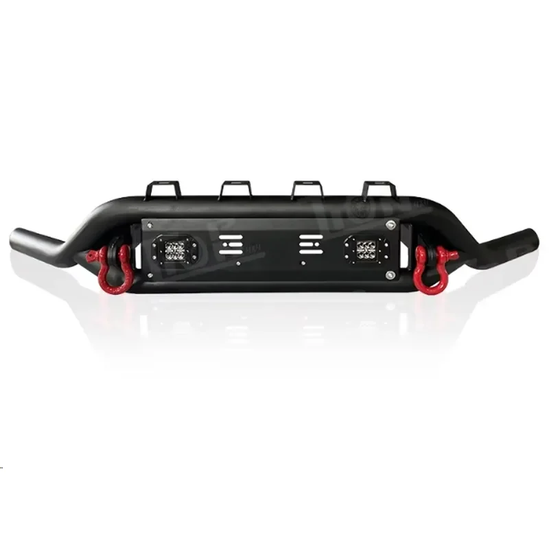 

Steel Front Bumper Grille Guard Nudge Bar with 2 LED Lights for Toyota Hilux Revo Hiace Prado