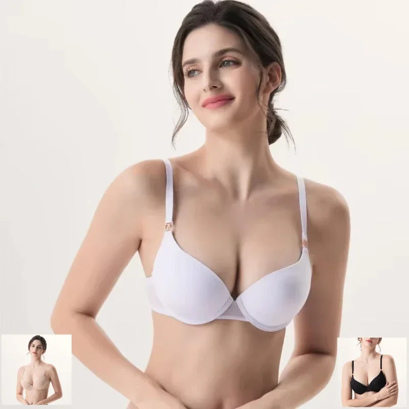 

Sexy Lingerie Plus Size Women Seamless Brassiere Large Size Underwired Bra with Padding Push Up Lingerie Padded Bralette Woman