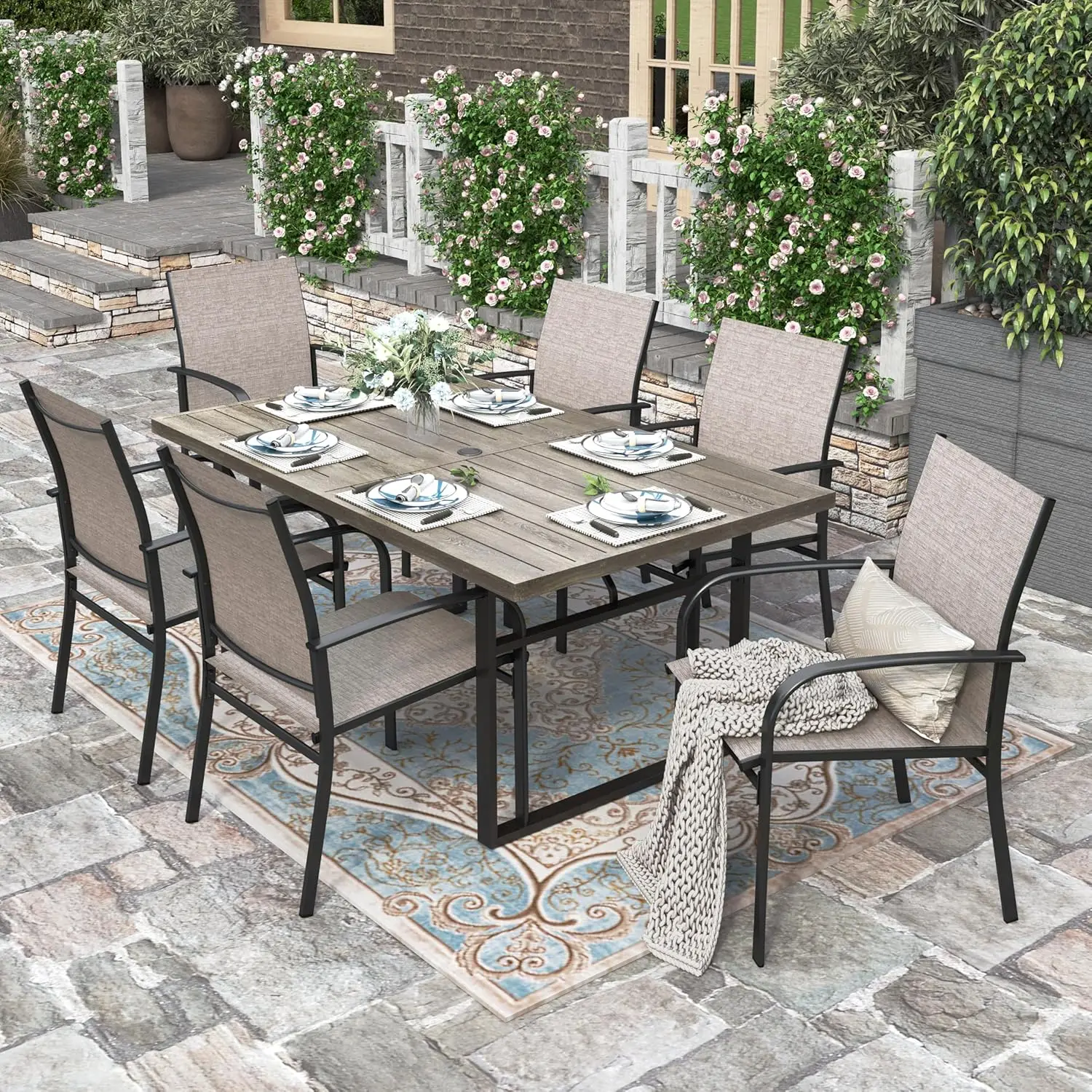 Patio Table and Chairs, 64