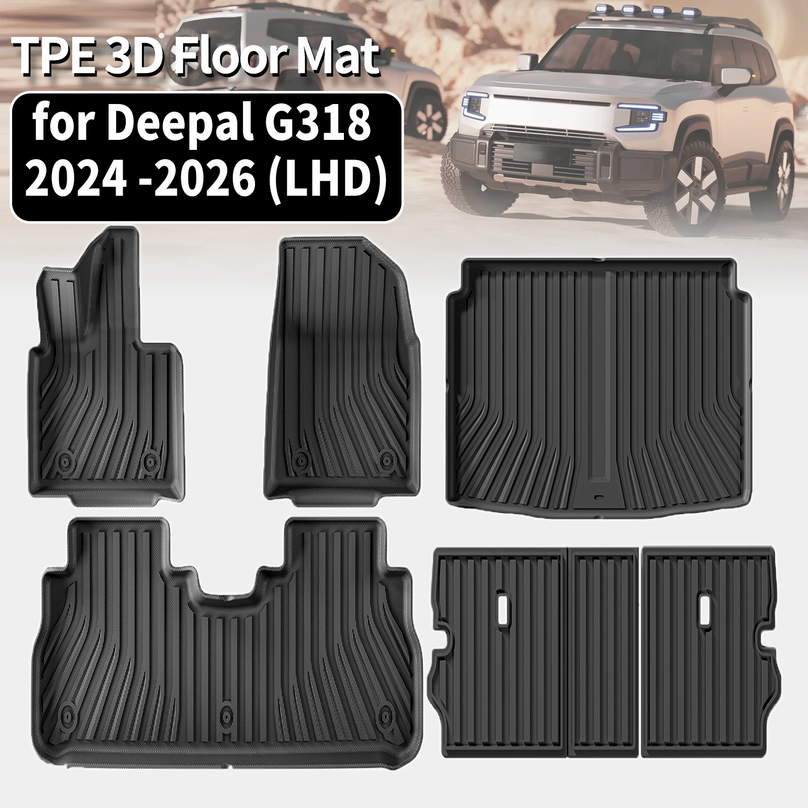 

Экологичные нескользящие пылезащитные коврики из TPE для Changan Shenlan Deepal G318 2024 2025 2026, аксессуары для салона автомобиля