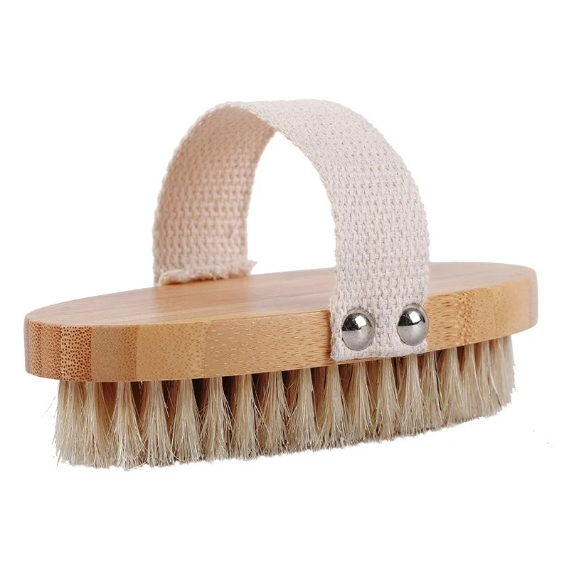 ChuLiiro Banheiro-Brosses extensibles pour le corps, épurateurs corporels, poils naturels pour peau sèche, amélioration du surpoids de vache, arrêt des poils incarnés