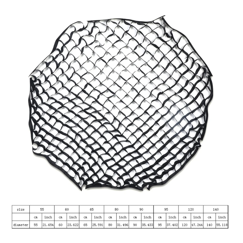 Softbox octogonal extensible nailon para estudio 55-140cm - imagen 4