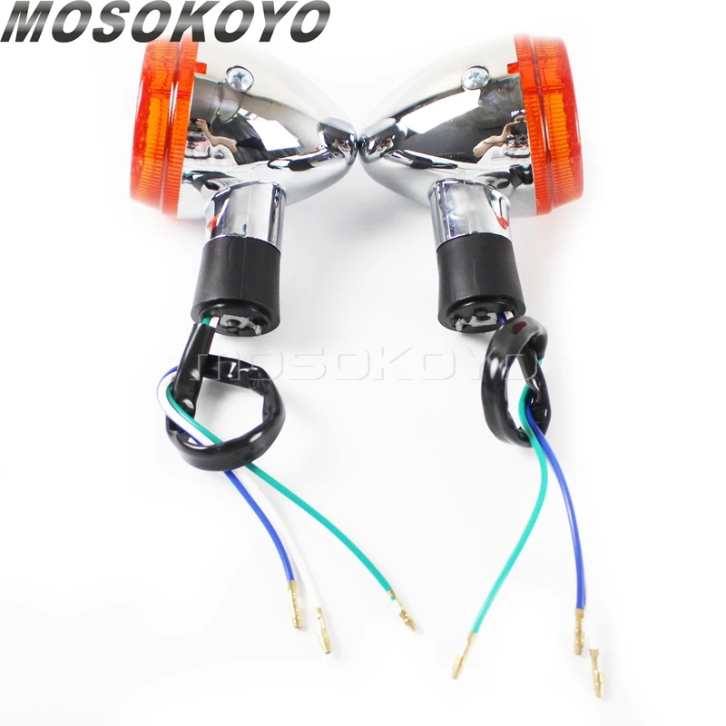 E13 Turn Signals Light Motorcycle Turn Signal Indicator Flashing Amber Lamp Blinkers For Honda Shadow 750 VT750 VT 750 400 04-07