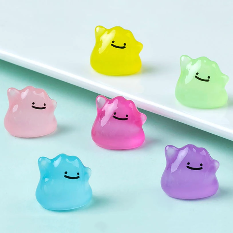 6 pièces/ensemble Figurines d'anime Pocket Monsters Kawaii Ditto en déguisement, se transforme à volonté, 1,5 cm, PVC, modèle de poupée Pokemon pour adultes, jouet cadeau