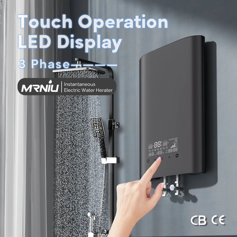 3 Phase 380V 15kW Instant Electric Water Heater for Whole House Commercial Shower