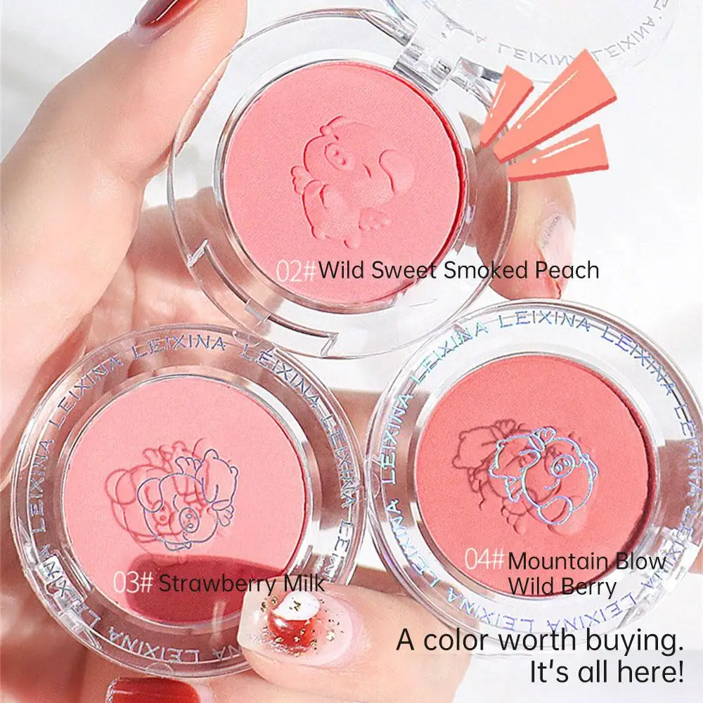 Matte Blush Matte White Blush Highlight The Natural Beauty Make-up Makeup Blush Parity Natural Blush Matte Effect Blush