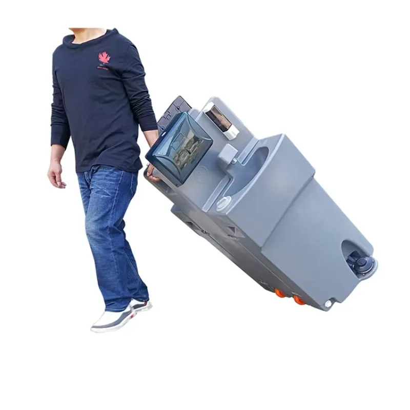 

High Density Polyethylene Foot Operated Portable Washstand Wheeled Mobile Sink Station Portable Outdoor Sink