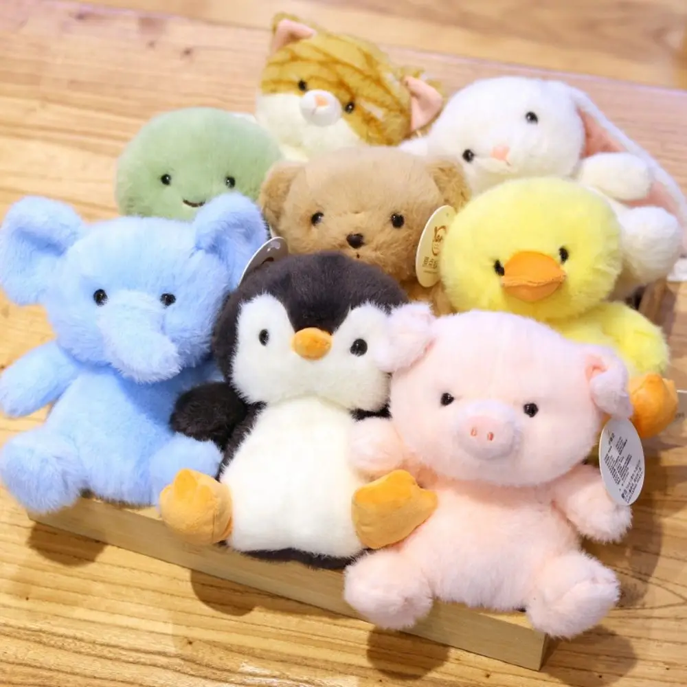 

Table Doll Animal Plush Toy Elephant Turtle Duck Rabbit Sitting Animals Plush Soft Pillow Cartoon Stuffed Penguin Christmas Gift