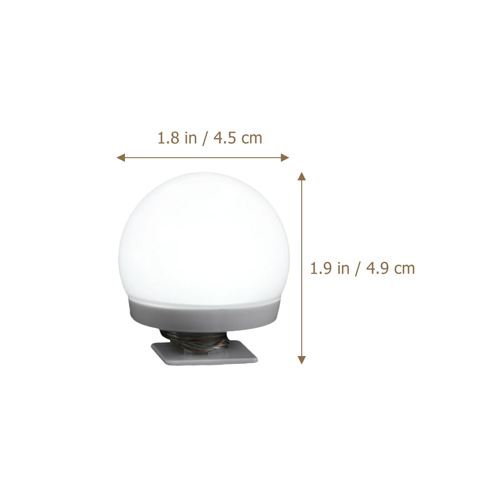 

1Set Makeup Mirror Light Bulb Adjustable USB LED Vanity Lamp Adhesive Paste Portable Wall Light for Home Bathroom