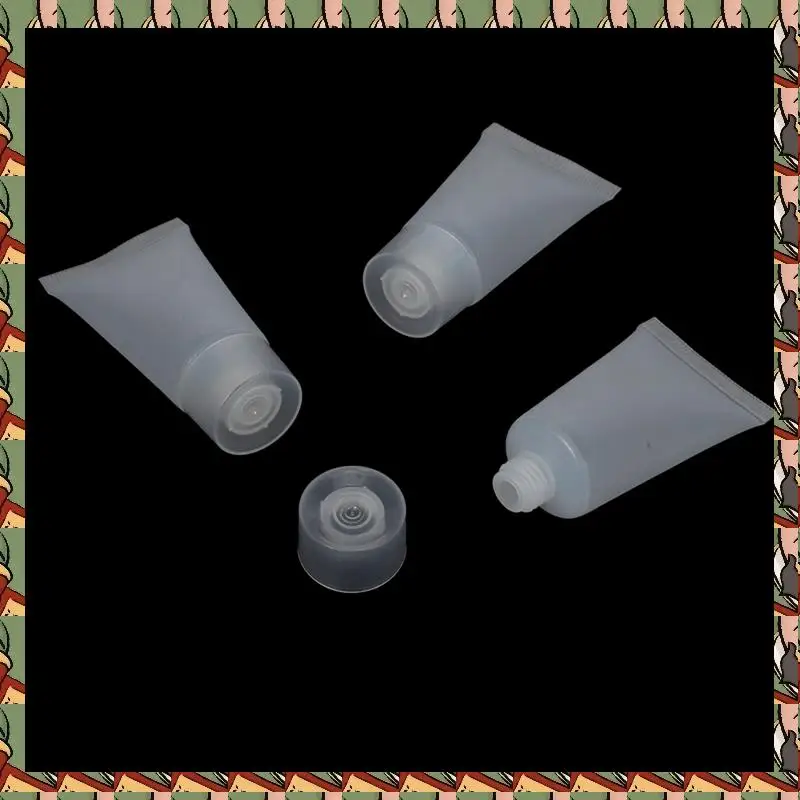 

B75A 200Pcs 15Ml Refillable Tube Empty Lotion Bottle Soft Tube With Cap Travel Squeeze Make Ups Container Refillable Bottles