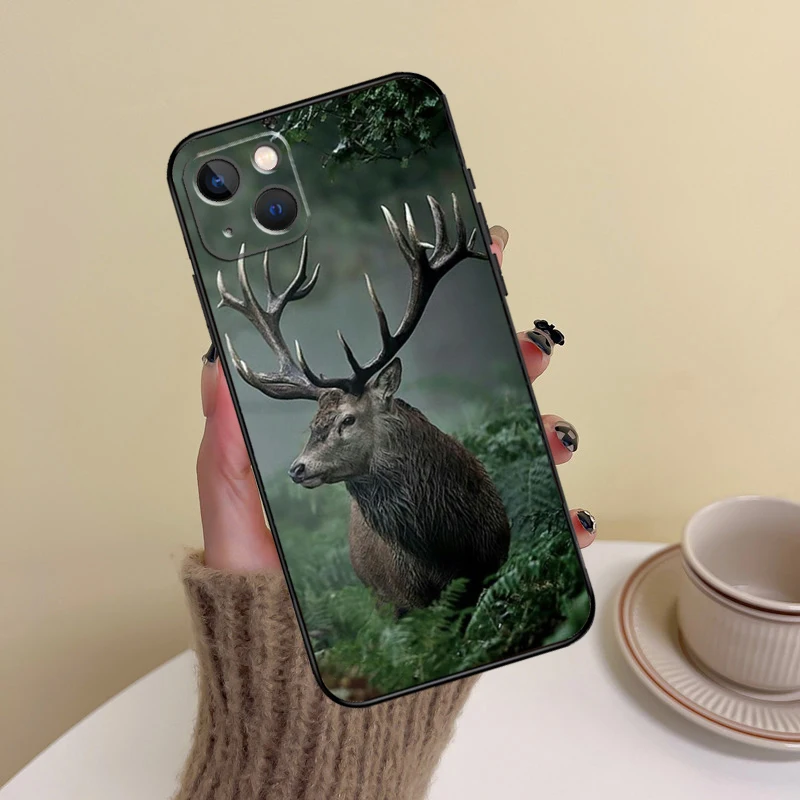 STUNNING DEER Animal Phone Case For iPhone 11 15 12 13 14 16 Pro Max 7 8 Plus X XR XS Mas Shell Cover