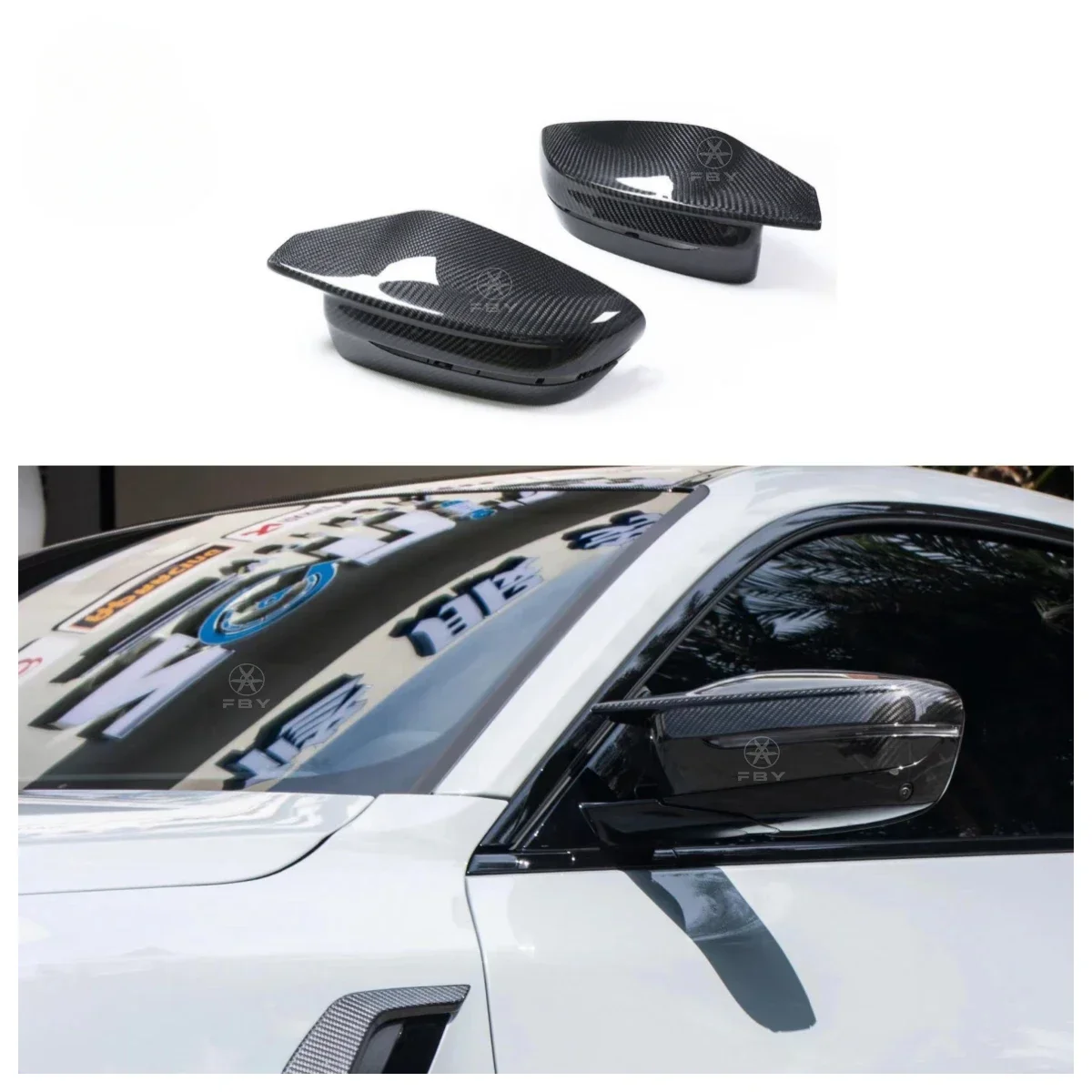 

Hot High Quality Dry Carbon Fiber Mirror Cover For G8x M2 M3 M4 2020+ Dry Carbon Mirror Cover
