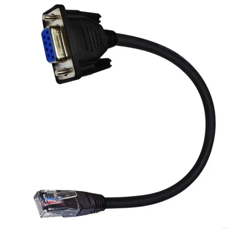 Y8AD Ethernet Консоли кабель RJ45 до RS232, последовательный порт DB9 9PIN до консолей LAN RJ45