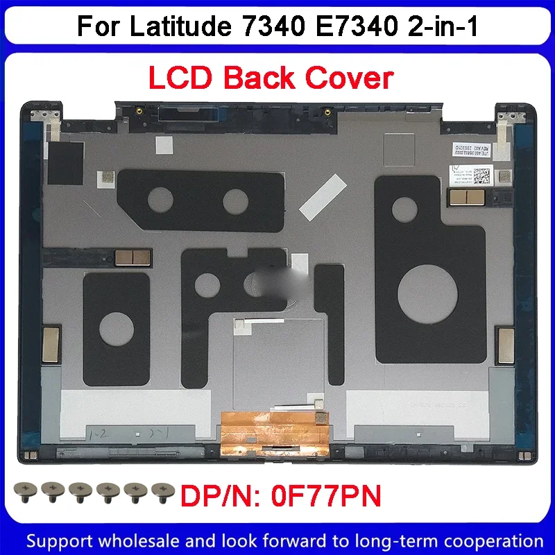 2 em 1 tampa traseira lcd para dell latitude 7340 e7340, com logotipo 0f77pn, novo