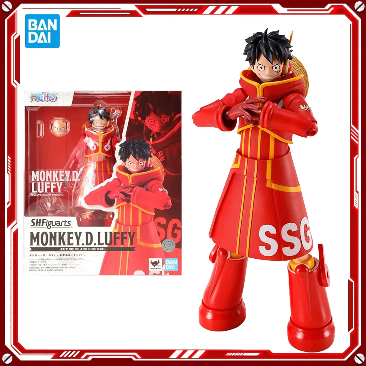 

Bandai Genuine One Piece Anime Model Kits Luffy Future Island Toys SHF Action Figure Assembly Model Gift Kids Christmas present