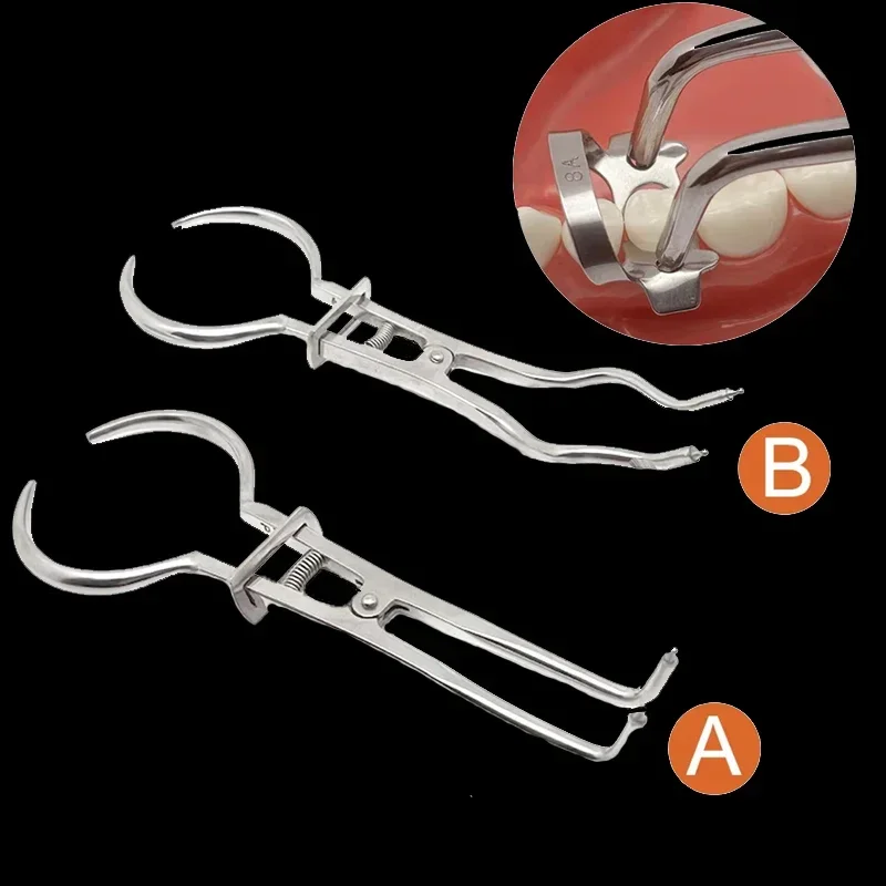 Dental Rubber Dam Clamp Forceps Stainless Steel Plier for Endodontic Root Canal Treatment Orthodontic Clamp view 2