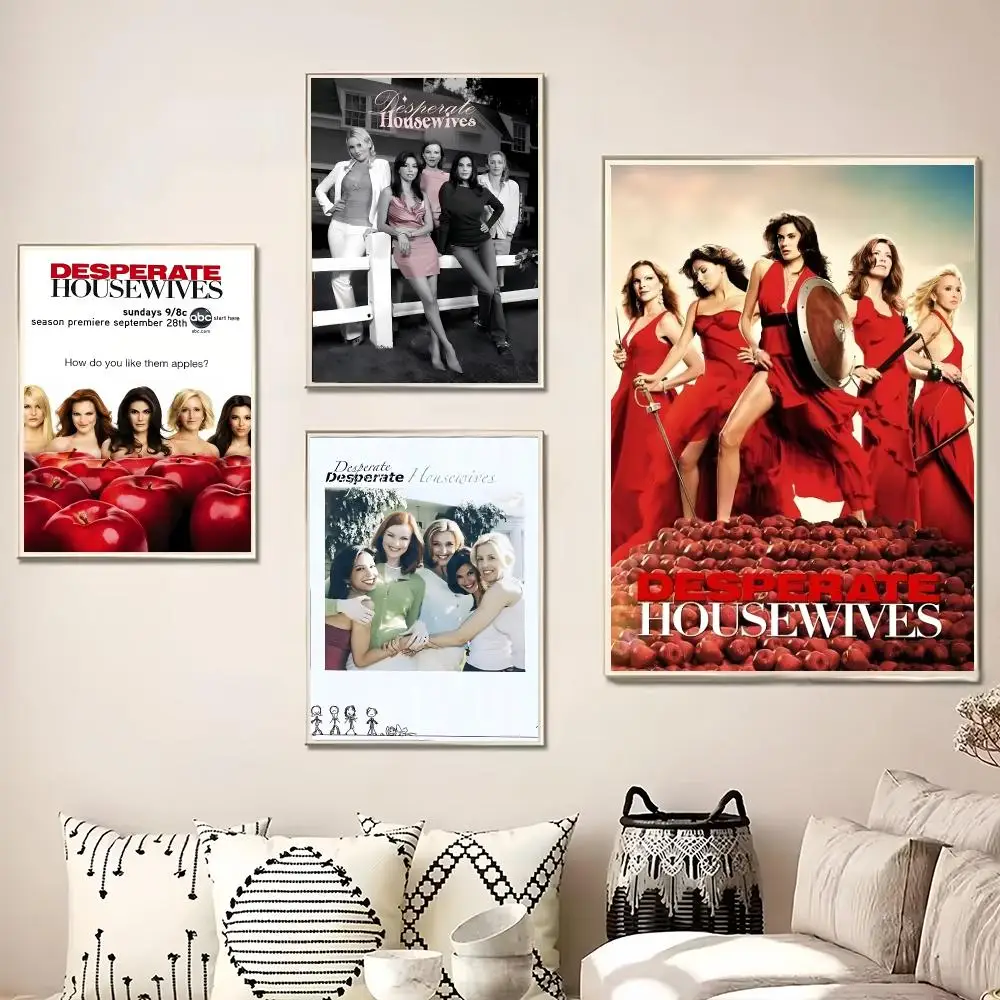 TV Series Desperate Housewive Painting Calligraphy Canvas Poster Wall Art for Living Room Bedroom Cafe Decor Gift